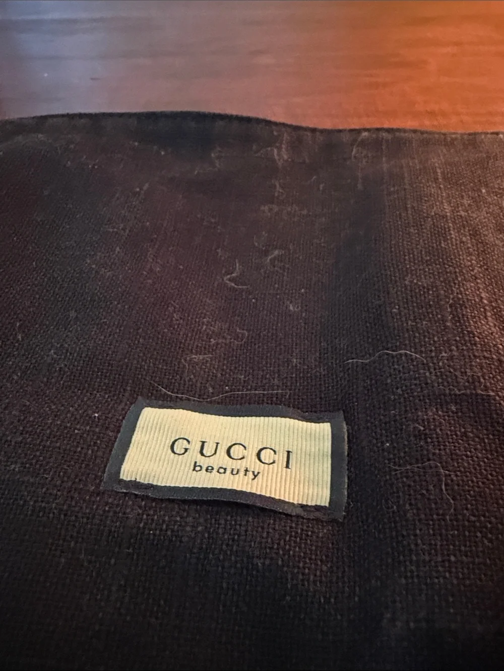 Gucci Black Canvas Toiletry Pouch